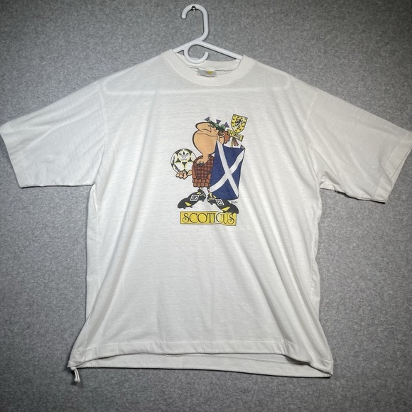 Other - Vtg Scotland Scoticus T-Shirt L RBF Sports Tag Single Stitch‎ Cinch Bottom 80s